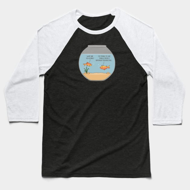 New perspective Baseball T-Shirt by milkyprint